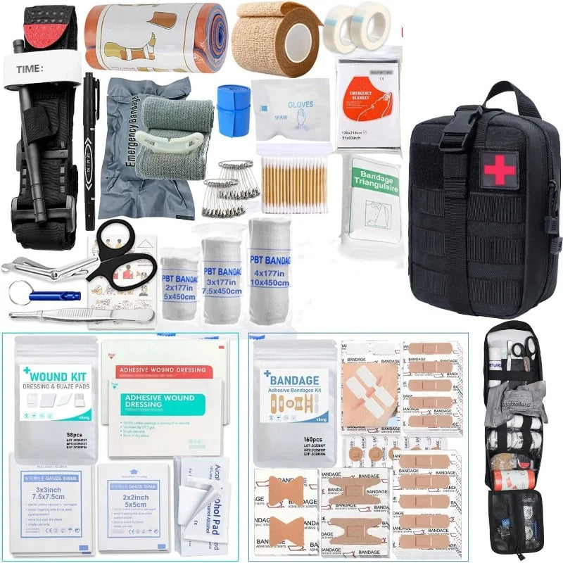 373-teiliges Erste-Hilfe-Set – Notfall- & Survival-Kit für Zuhause, Reise, Camping & Outdoor