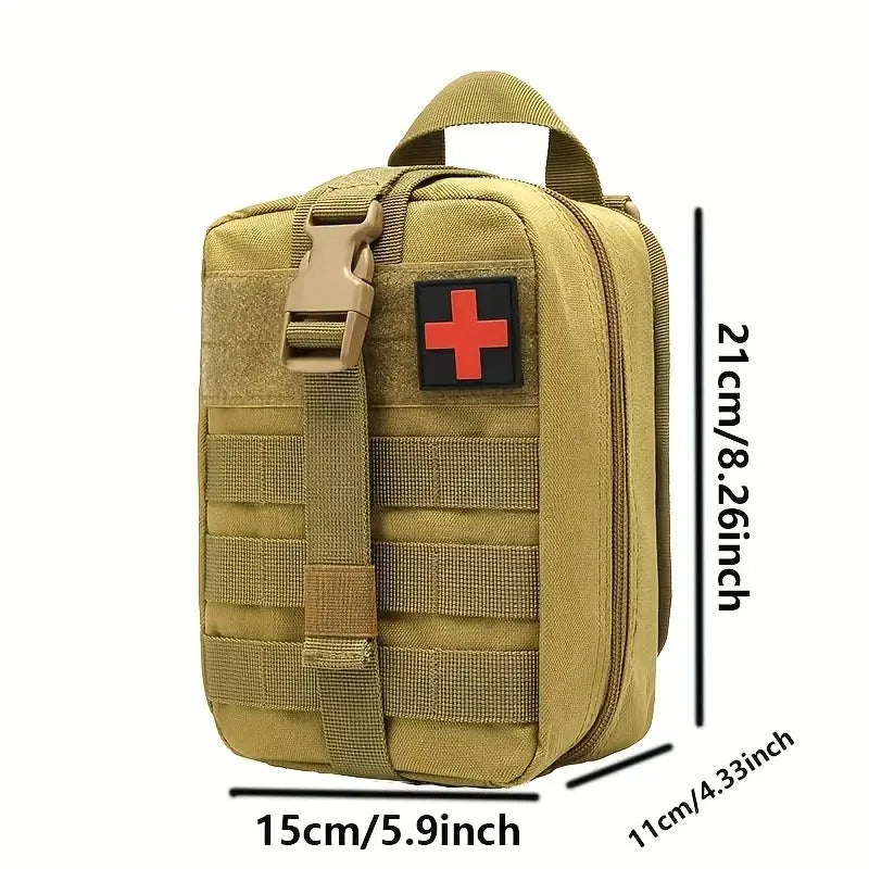 Taktische Erste-Hilfe-Survival-Tasche – Große SOS-Notfalltasche mit MOLLE-System für Outdoor & Krisenvorsorge