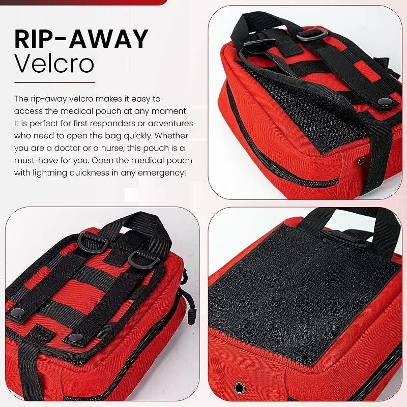 Taktische Erste-Hilfe-Survival-Tasche – Große SOS-Notfalltasche mit MOLLE-System für Outdoor & Krisenvorsorge