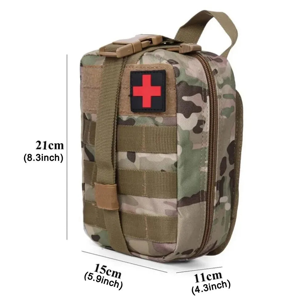 Taktische Erste-Hilfe-Survival-Tasche – Große SOS-Notfalltasche mit MOLLE-System für Outdoor & Krisenvorsorge