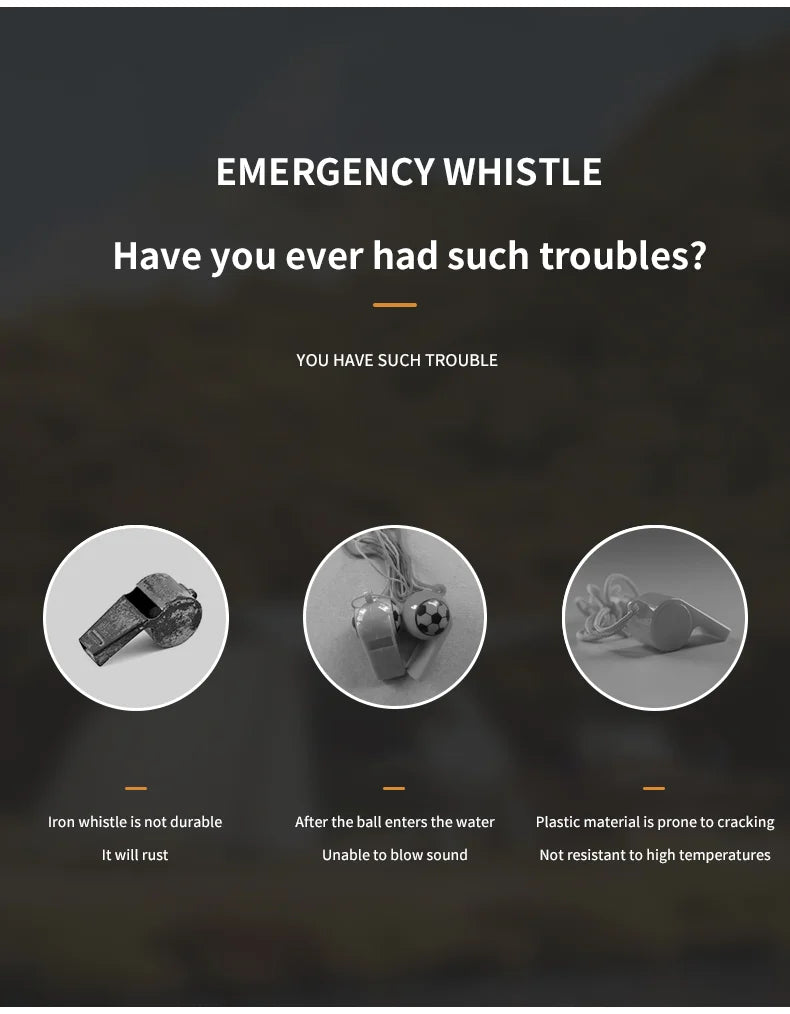 Dual-Frequenz Survivalpfeife aus Aluminium