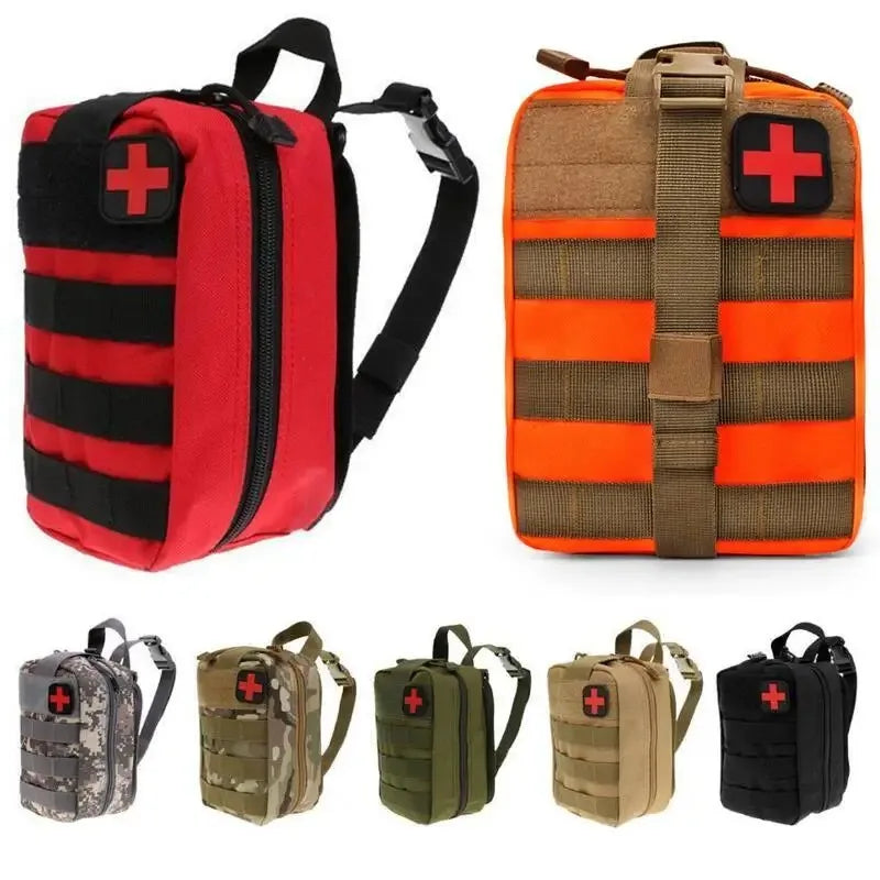 Taktische Erste-Hilfe-Survival-Tasche – Große SOS-Notfalltasche mit MOLLE-System für Outdoor & Krisenvorsorge