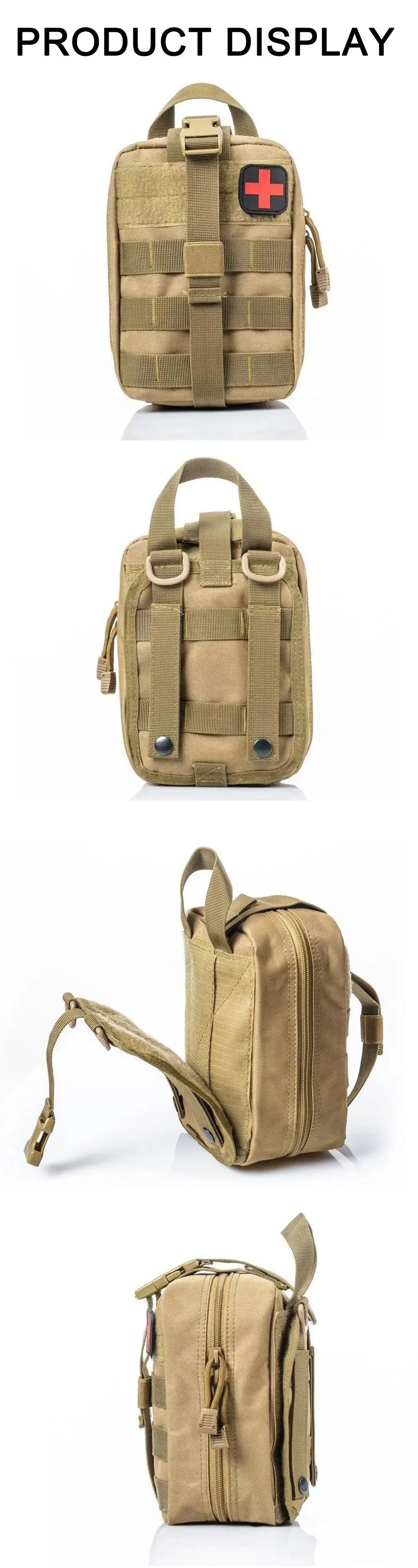 Taktische Erste-Hilfe-Survival-Tasche – Große SOS-Notfalltasche mit MOLLE-System für Outdoor & Krisenvorsorge